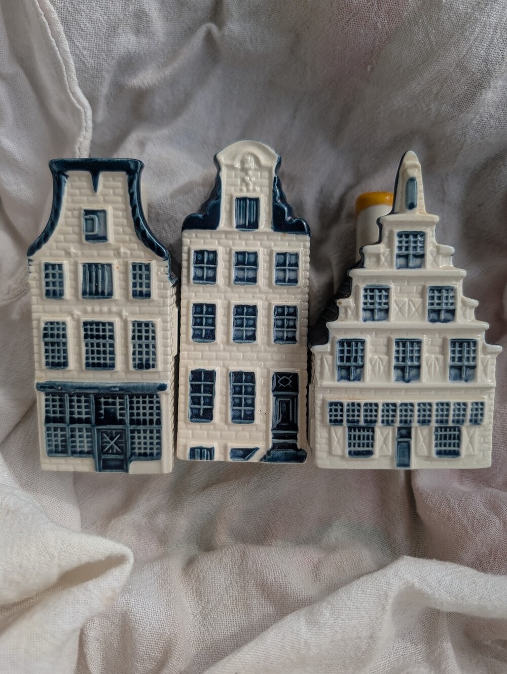 Vintage KLM Blue and White Delft Ceramic House Décor Set - Brand